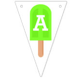 Rainbow Popsicles Kinder Happy Birthday Vlaggetjes (Derde vlag)