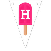 Rainbow Popsicles Kinder Happy Birthday Vlaggetjes (Tweede vlag)