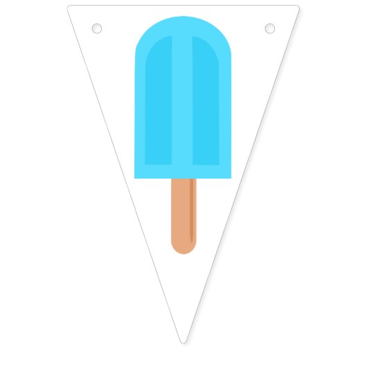 Rainbow Popsicles Kinder Happy Birthday Vlaggetjes (Eerste vlag)