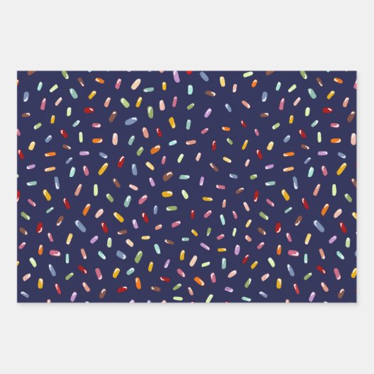 Rainbow Popsicles Set van 3 cadeauverpakking Inpakpapier Vel (Voorkant 2)