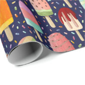 Rainbow Popsicles Wrapping Paper Roll Cadeaupapier (Rol Hoek)