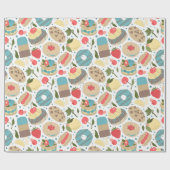 Rainbow Popsicles Wrapping Paper Roll Cadeaupapier (Vlak)