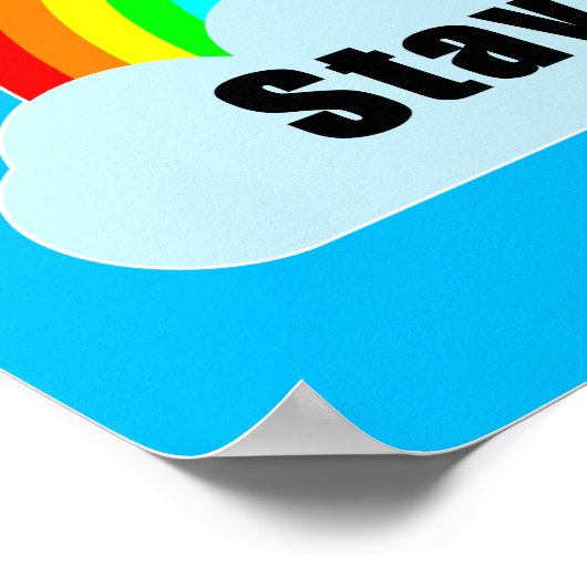 RAINBOW - Positief blijven Poster (Hoek)