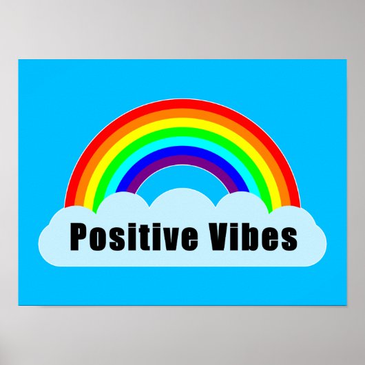 RAINBOW - Positieve Vibes Poster (Voorkant)