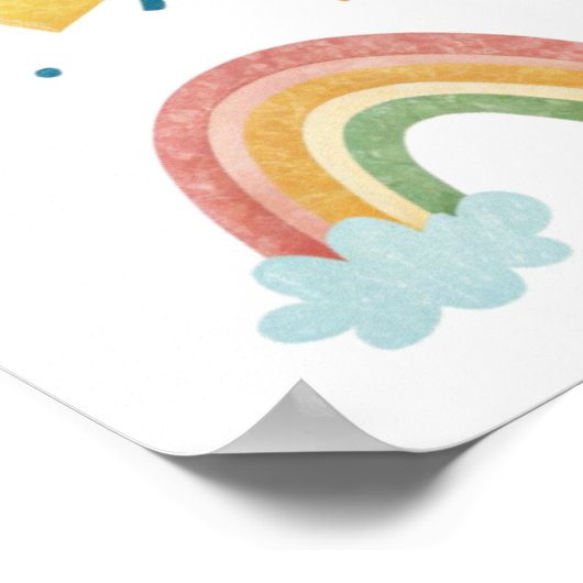 Rainbow Positive Affirmations Poster for Kids (Hoek)