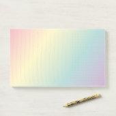 Rainbow Post-It®, 10 x 6 inch Post-it® Notes (Op bureau)