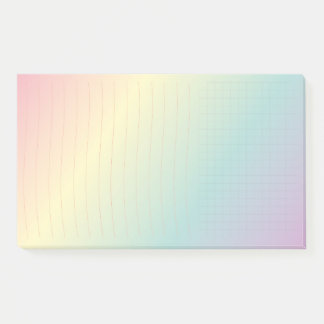 Rainbow Post-It®, 10 x 6 inch Post-it® Notes