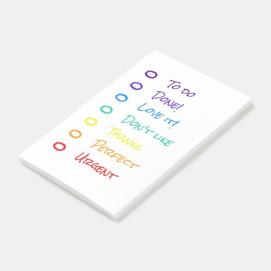 rainbow post-it® notes (Schuin)