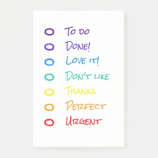 rainbow post-it® notes (Voorkant)