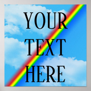 Rainbow Poster Jouw tekst