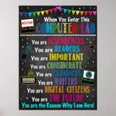 Rainbow-Poster voor computerlab Poster (Voorkant)