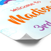 Rainbow-poster voor de regenboogwelkomstpartij poster (Hoek)