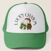 Rainbow Pot of Gold Lucky Charm Trucker Pet (Voorkant)