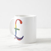 Rainbow pound koffiemok (Voorkant links)