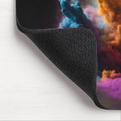 Rainbow Powder Blast op zwart Muismat (Hoek)