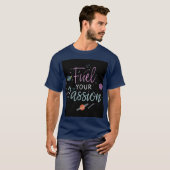 Rainbow Power: Inspirerend "Fuel Your Passion" T-shirt (Voorkant volledig)