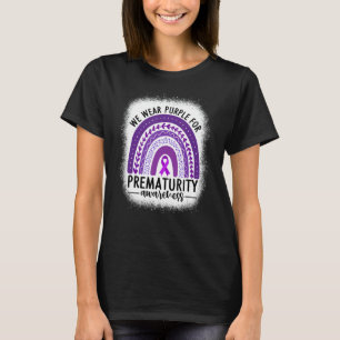 Rainbow Preemie - We Draag Paarse voor Prematurite T-shirt