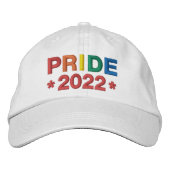 Rainbow Pride 2022 geborduurd Baseball Pet (Voorkant)