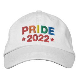 Rainbow Pride 2022 geborduurd Baseball Pet