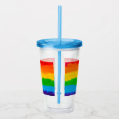 Rainbow Pride Acryl Tumbler – LGBT Homo Lesbisch Drinkbeker (Rechts)