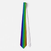 Rainbow Pride Animal Stripe Stropdas (Voorkant)