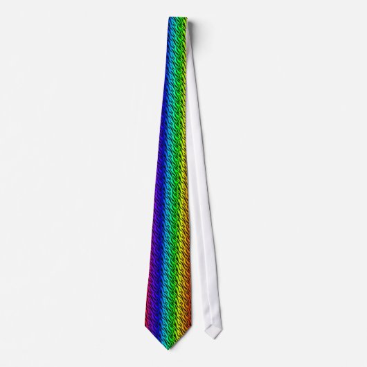Rainbow Pride Animal Stripe Stropdas (Voorkant)