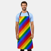 Rainbow Pride Apron Schort (Gedragen)
