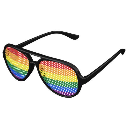 Rainbow Pride Aviator Zonnebril (Gekanteld)