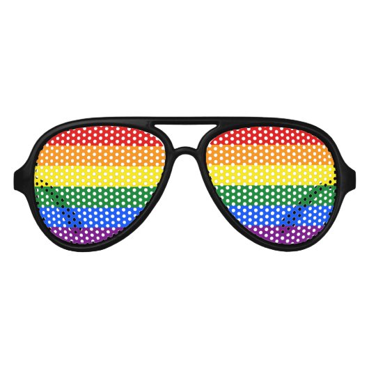 Rainbow Pride Aviator Zonnebril (Voorkant)