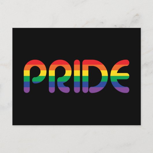 Rainbow Pride-ballonbrieven Briefkaart (Voorkant)