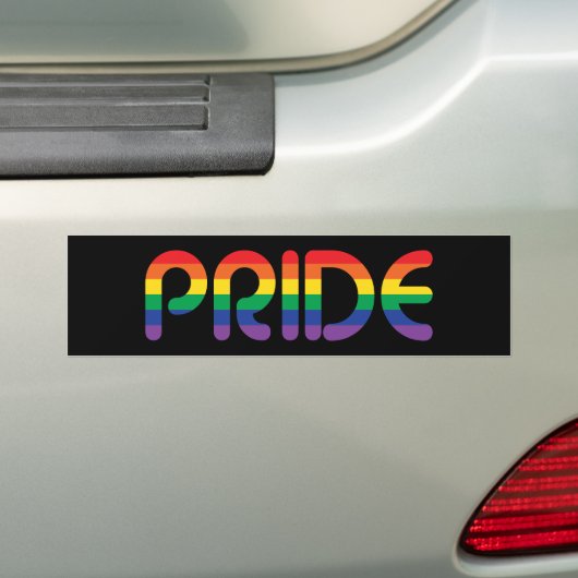 Rainbow Pride-ballonbrieven Bumpersticker (Op auto)