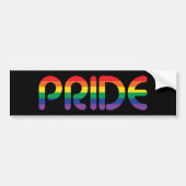 Rainbow Pride-ballonbrieven Bumpersticker (Voorkant)