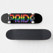 Rainbow Pride-ballonbrieven Persoonlijk Skateboard (Horizontaal)