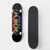 Rainbow Pride-ballonbrieven Persoonlijk Skateboard (Voorkant)