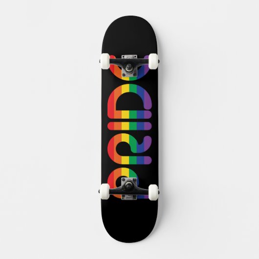 Rainbow Pride-ballonbrieven Persoonlijk Skateboard (Voorkant)