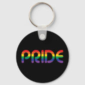 Rainbow Pride-ballonbrieven Sleutelhanger (Voorkant)