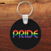 Rainbow Pride-ballonbrieven Sleutelhanger (Voorkant)