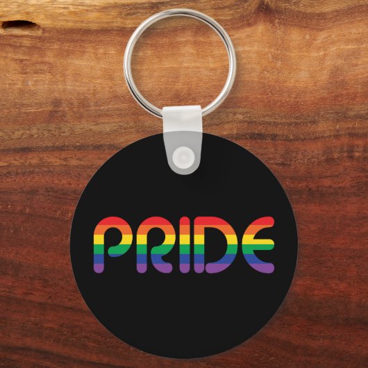 Rainbow Pride-ballonbrieven Sleutelhanger (Voorkant)