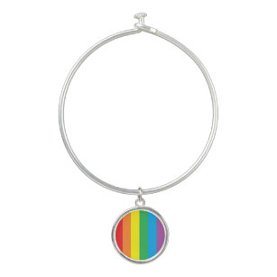 "Rainbow Pride" Bangle Charm Bracelet Bangle Armbandje