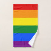 Rainbow Pride Bath Towel Set Bad Handdoek (Handdoek)