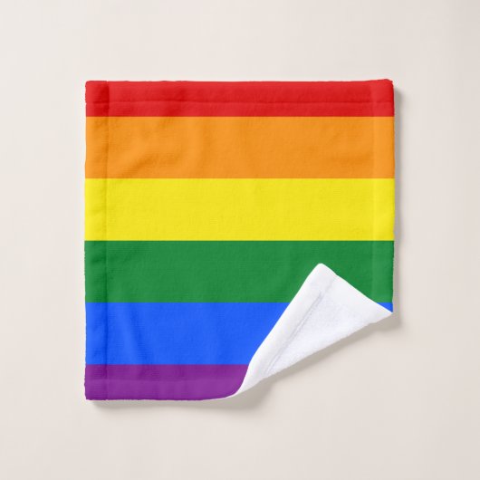 Rainbow Pride Bath Towel Set Bad Handdoek (Wasdoekje)