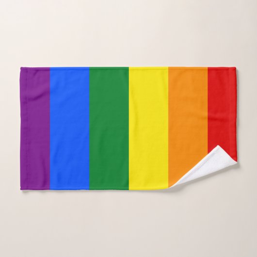 Rainbow Pride Bath Towel Set Bad Handdoek (Handdoek)