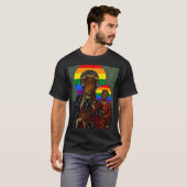 Rainbow Pride Black Madonna T-shirt (Voorkant volledig)