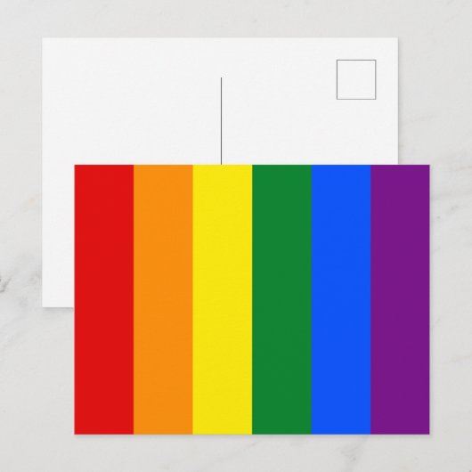 Rainbow Pride Briefkaart (Voorkant / Achterkant)