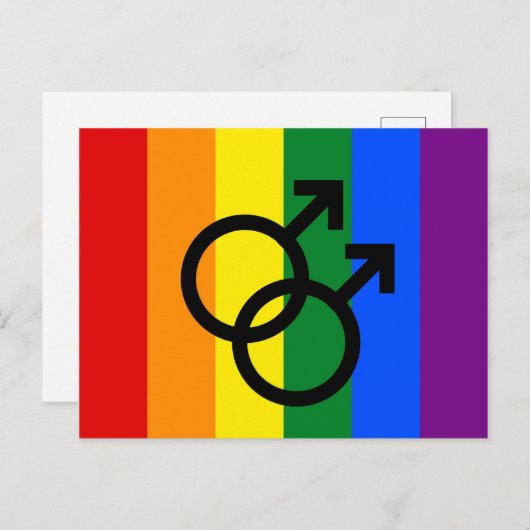 Rainbow Pride Briefkaart (Voorkant / Achterkant)