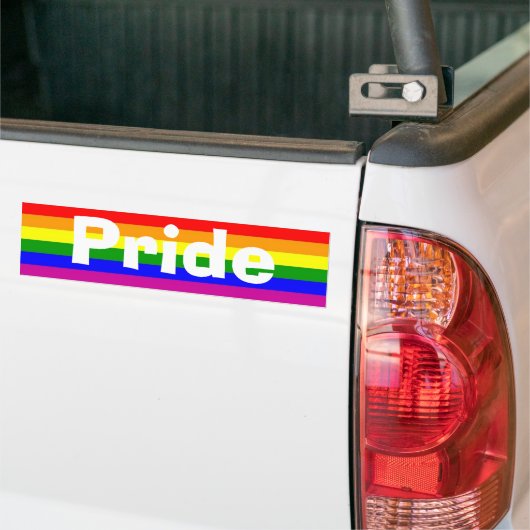 Rainbow Pride Bumpersticker (Op Truck)