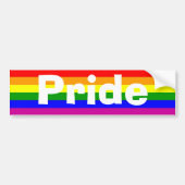 Rainbow Pride Bumpersticker (Voorkant)