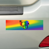 Rainbow Pride Bumpersticker Same-Sex Love Gifts (Op auto)
