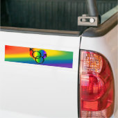 Rainbow Pride Bumpersticker Same-Sex Love Gifts (Op Truck)
