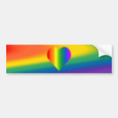 Rainbow Pride-Bumpersticker, zelfgekozen cadeaus Bumpersticker (Voorkant)